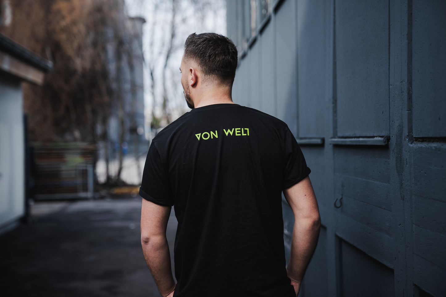 VON WELT Shirt "V klein" unisex