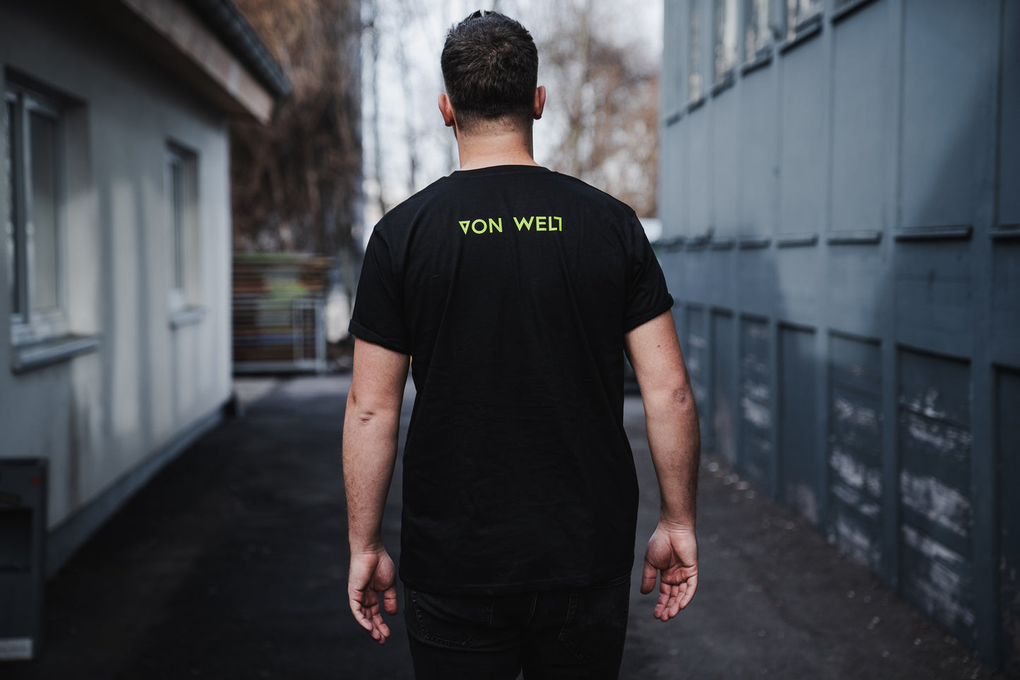 VON WELT Shirt "V klein" unisex