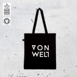 VON WELT Jutebeutel "VON WELT"