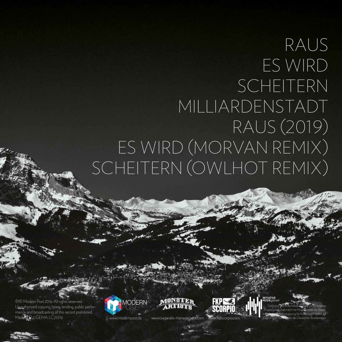 VON WELT - "Milliardenstadt" CD (Bonus EP)