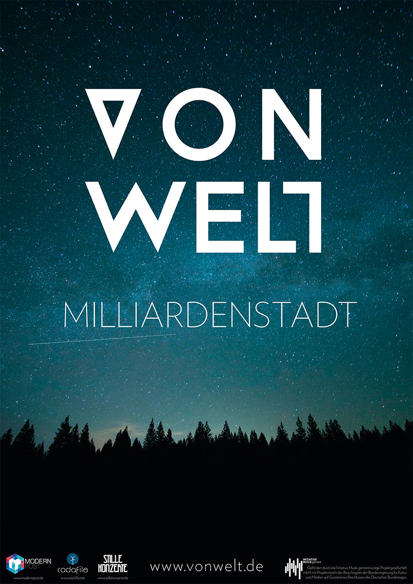 VON WELT Poster/Plakat "Milliardenstadt" (DINA1)