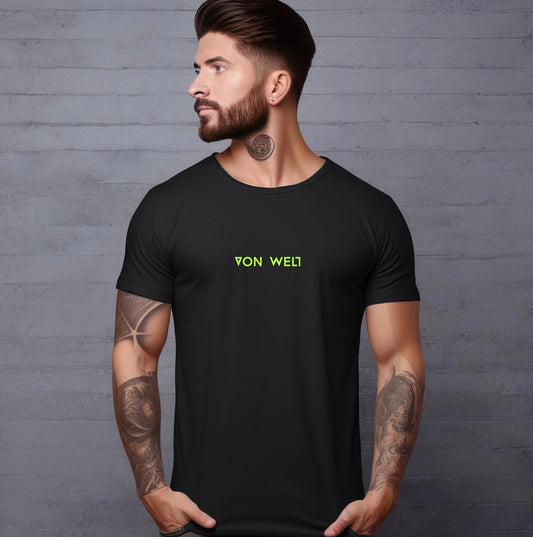 VON WELT Shirt "Schriftzug" unisex