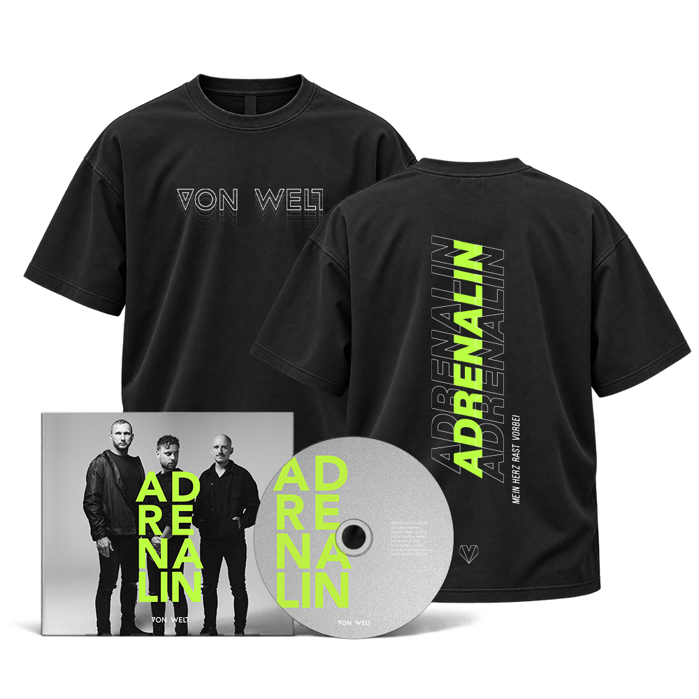 "Adrenalin" CD + T-Shirt Bundle