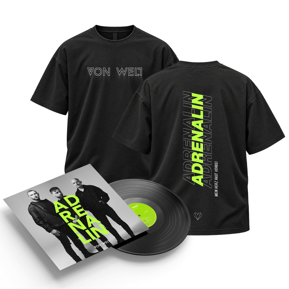 "Adrenalin" LP + T-Shirt Bundle